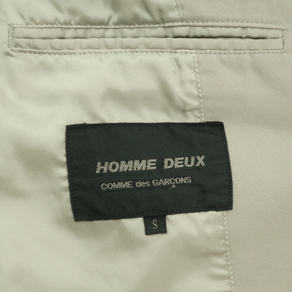 【中古】コムデギャルソン オムドゥ COMME des GARCONS HOMME DEUX 2025年春夏 ポリエステル カジュアルジャケット セージグリーン【サイズS】【 状態ランクA 】【 メンズ 】 [EPD]