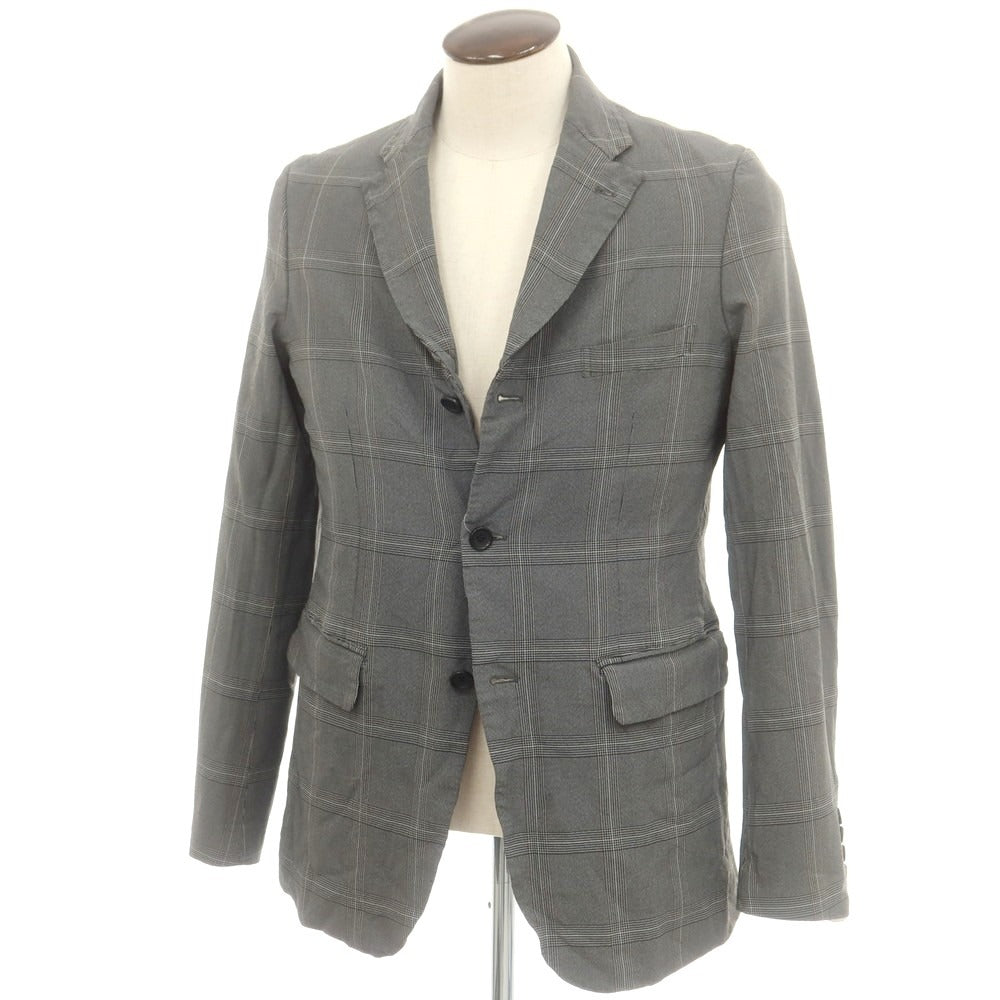 【中古】コムデギャルソン オムドゥ COMME des GARCONS HOMME DEUX 2025年春夏 しわ加工 テーラードジャケット グレー【サイズL】【 状態ランクA 】【 メンズ 】 [CPD]