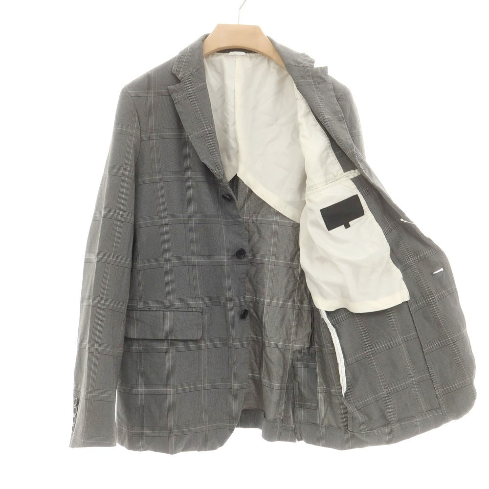 【中古】コムデギャルソン オムドゥ COMME des GARCONS HOMME DEUX 2025年春夏 しわ加工 テーラードジャケット グレー【サイズL】【 状態ランクA 】【 メンズ 】 [CPD]