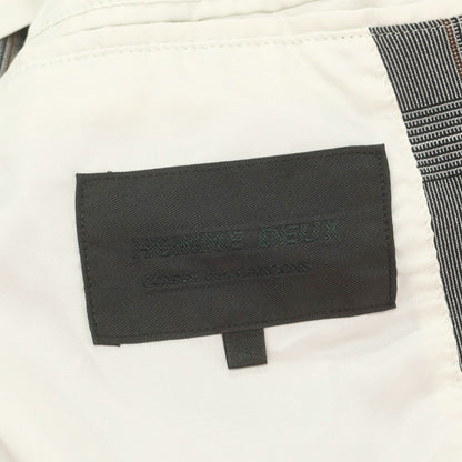 【中古】コムデギャルソン オムドゥ COMME des GARCONS HOMME DEUX 2025年春夏 しわ加工 テーラードジャケット グレー【 L 】【 状態ランクA 】【 メンズ 】