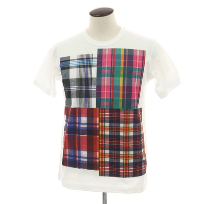 【中古】コムデギャルソンシャツ COMME des GARCONS SHIRT 2025年春夏 コットン クルーネック 半袖Ｔシャツ ホワイト【サイズL】【 状態ランクB 】【 メンズ 】