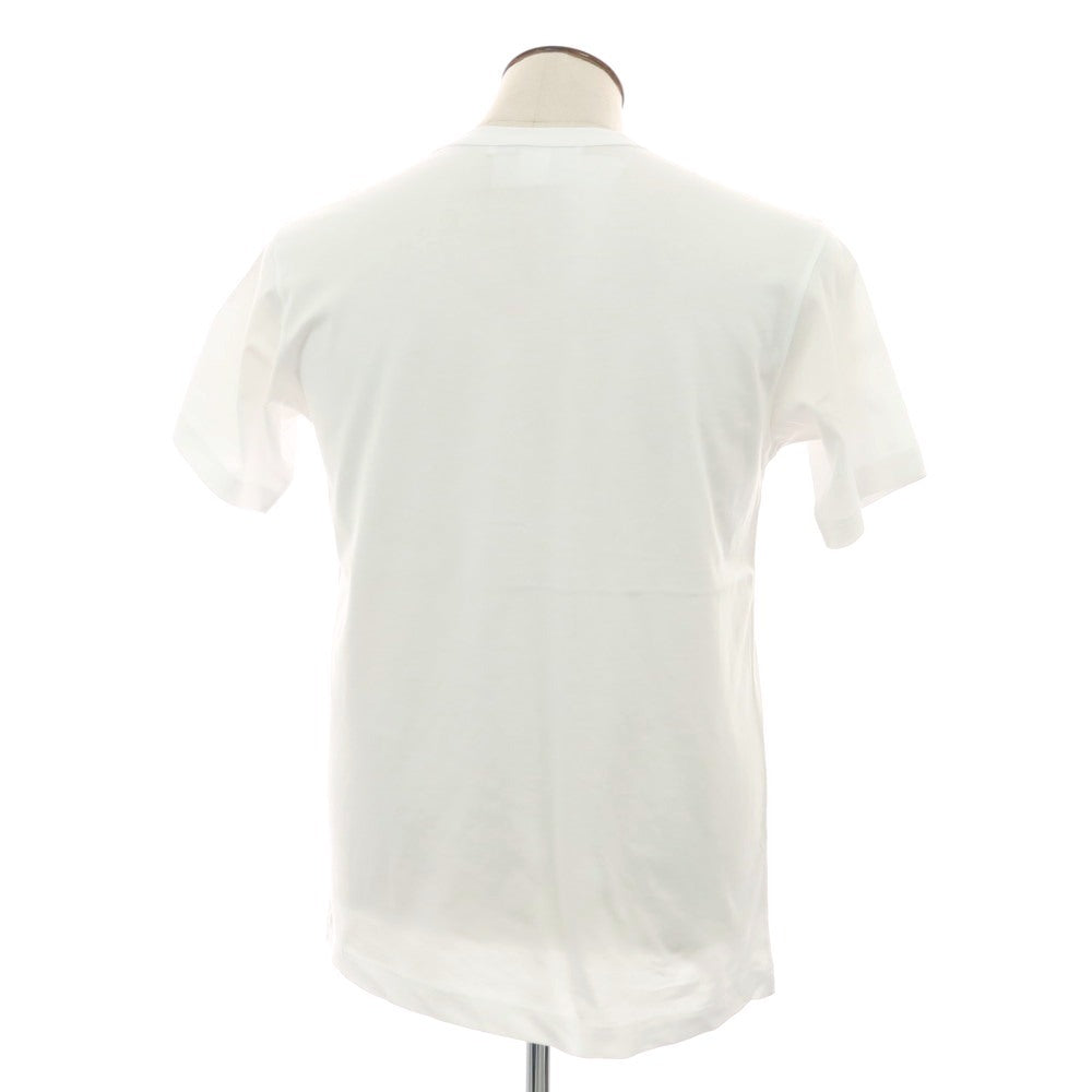 【中古】コムデギャルソンシャツ COMME des GARCONS SHIRT 2025年春夏 コットン クルーネック 半袖Ｔシャツ ホワイト【サイズL】【 状態ランクB 】【 メンズ 】 [EPD]