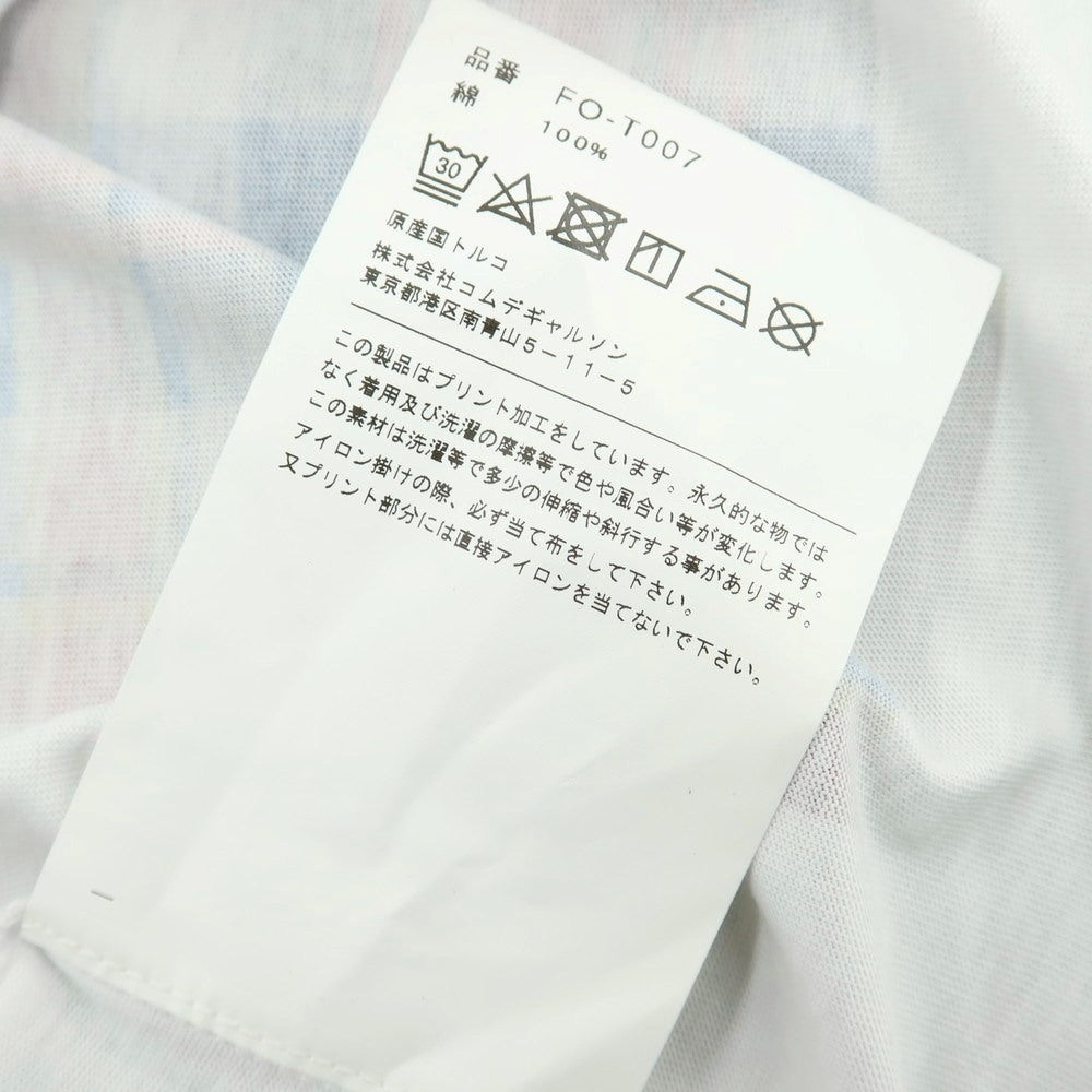 【中古】コムデギャルソンシャツ COMME des GARCONS SHIRT 2025年春夏 コットン クルーネック 半袖Ｔシャツ ホワイト【サイズL】【 状態ランクB 】【 メンズ 】 [EPD]