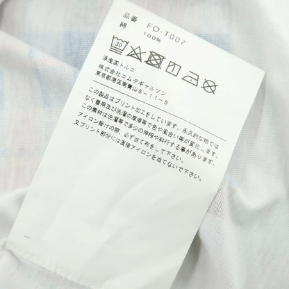 【中古】コムデギャルソンシャツ COMME des GARCONS SHIRT 2025年春夏 コットン クルーネック 半袖Ｔシャツ ホワイト【サイズL】【 状態ランクB 】【 メンズ 】 [EPD]