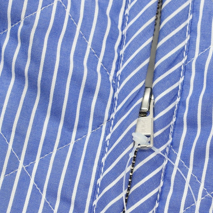 【中古】コムデギャルソンシャツ COMME des GARCONS SHIRT × LAVENHAM 2025年春夏 コットン キルティングベスト ブルーxホワイト【 XS 】【 状態ランクA 】【 メンズ 】