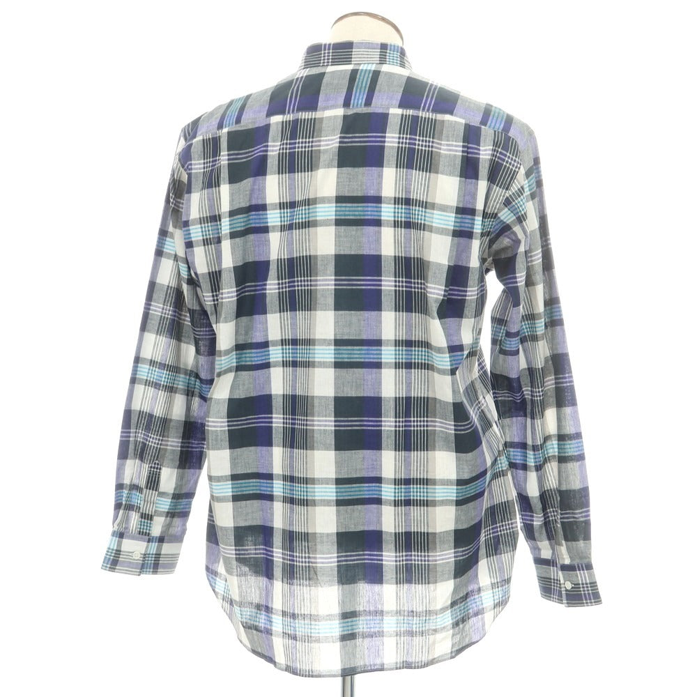 【中古】コムデギャルソンシャツ COMME des GARCONS SHIRT 2025年春夏 コットン チェック ボタンダウン カジュアルシャツ ダークグリーンxホワイト【サイズXL】【 状態ランクA 】【 メンズ 】 [CPD]