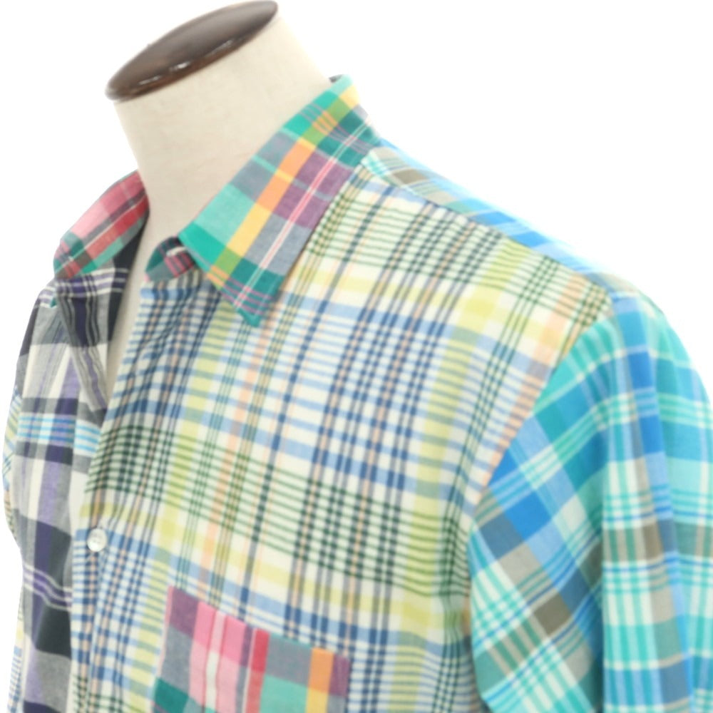 【中古】コムデギャルソンシャツ COMME des GARCONS SHIRT 2025年春夏 コットン チェック レギュラーカラー カジュアルシャツ マルチカラー【 L 】【 状態ランクA 】【 メンズ 】
