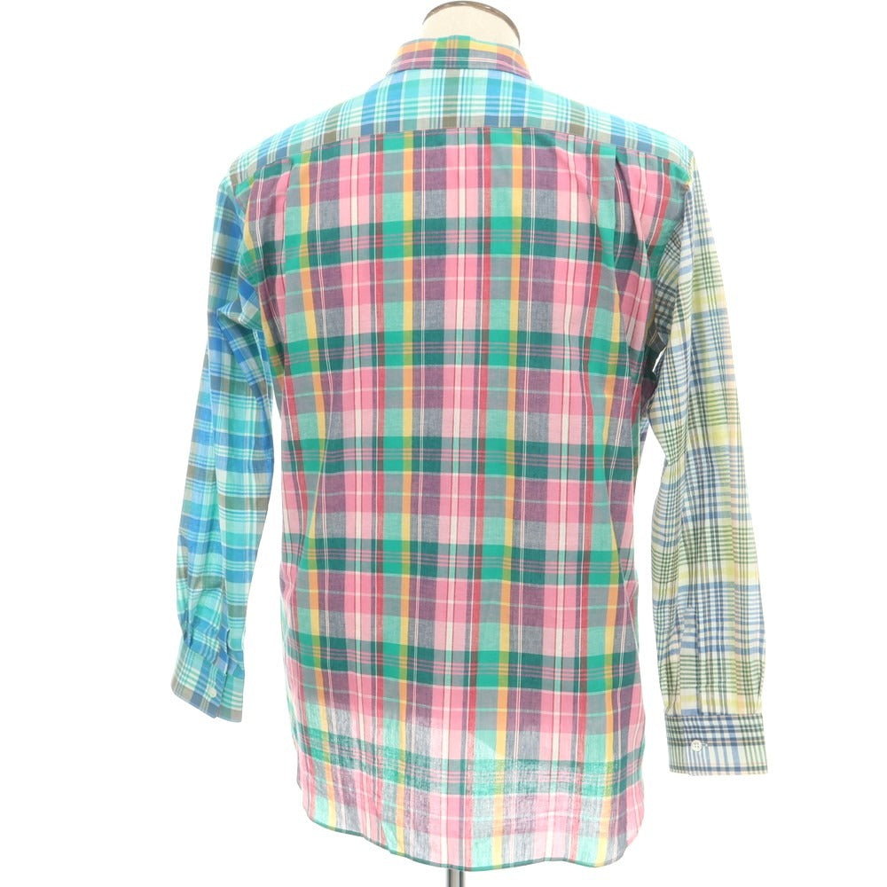 【中古】コムデギャルソンシャツ COMME des GARCONS SHIRT 2025年春夏 コットン チェック レギュラーカラー カジュアルシャツ マルチカラー【 L 】【 状態ランクA 】【 メンズ 】