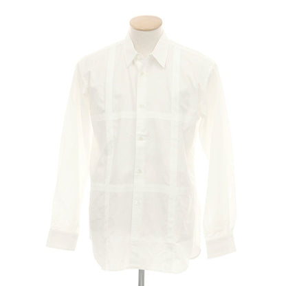 【中古】コムデギャルソンシャツ COMME des GARCONS SHIRT 2025年春夏 コットンレーヨン ドット レギュラーカラー カジュアルシャツ ホワイト【 S 】【 状態ランクA 】【 メンズ 】