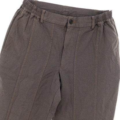 【中古】コムデギャルソン オムドゥ COMME des GARCONS HOMME DEUX 2025年春夏 ポリエステル イージー カジュアルスラックスパンツ グレーxブラウン×ブルー【 M 】【 状態ランクA 】【 メンズ 】