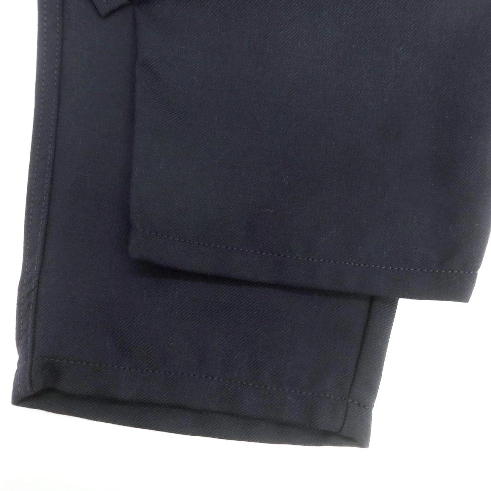 【中古】コムデギャルソンシャツ COMME des GARCONS SHIRT 2024年秋冬 ポリエステルウール テーパードパンツ ダークネイビー【サイズS】【 状態ランクA 】【 メンズ 】 [DPD]