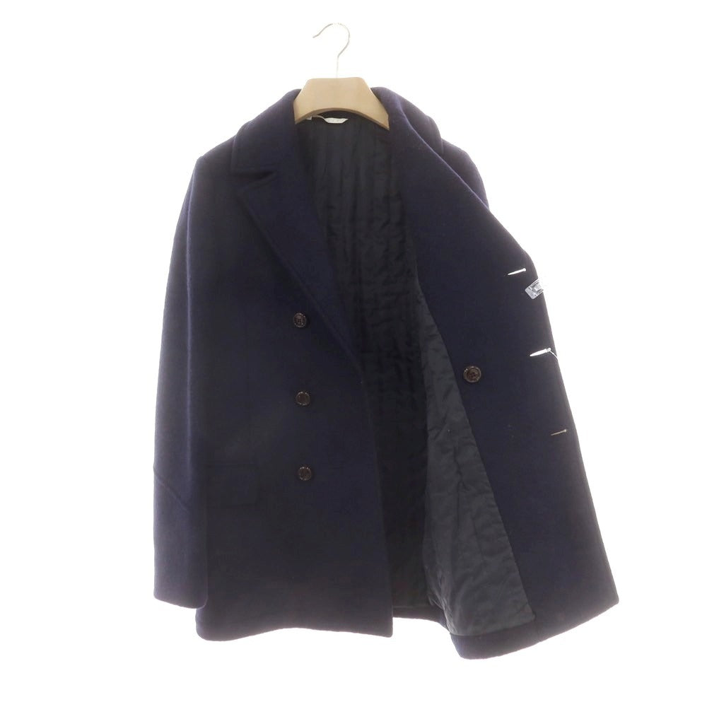 【中古】イレブンティ eleventy ウールナイロンジャージー ピーコート ネイビー【 46 】【 状態ランクD 】【 メンズ 】