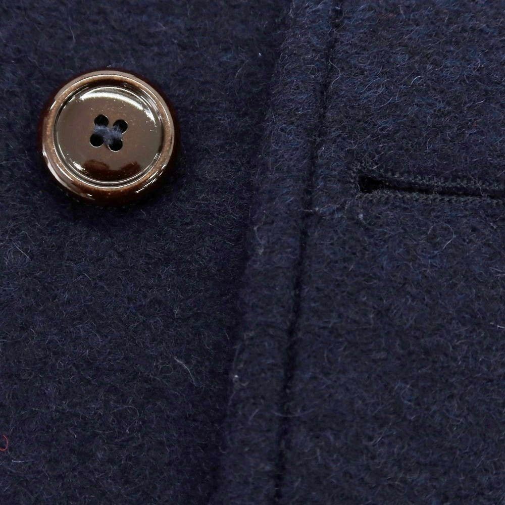 【中古】イレブンティ eleventy ウールナイロンジャージー ピーコート ネイビー【 46 】【 状態ランクD 】【 メンズ 】