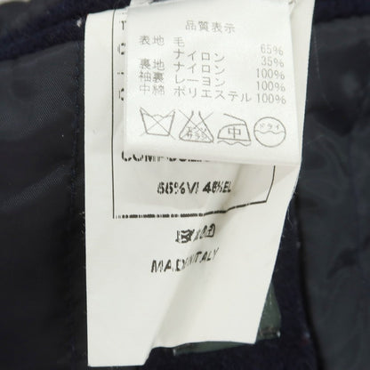 【中古】イレブンティ eleventy ウールナイロンジャージー ピーコート ネイビー【 46 】【 状態ランクD 】【 メンズ 】