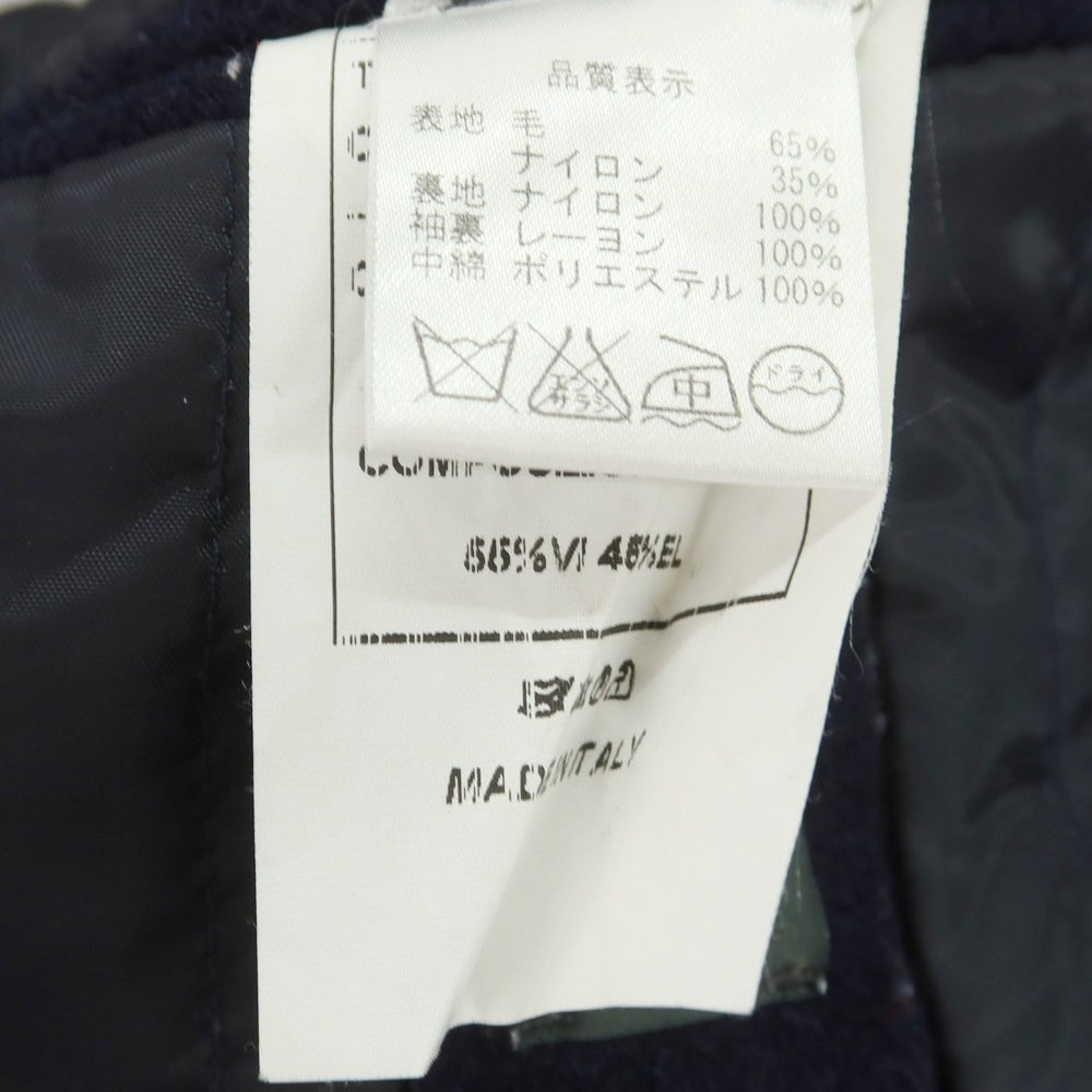 【中古】イレブンティ eleventy ウールナイロンジャージー ピーコート ネイビー【サイズ46】【 状態ランクD 】【 メンズ 】 [DPD]