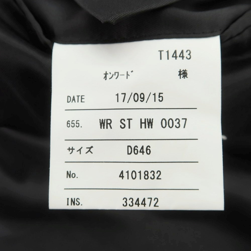 【中古】オンワード ONWARD Production Development Division ウール ストライプ ダブルスーツ グレー【 上D646/下A80 】【 状態ランクA 】【 メンズ 】