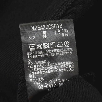 【中古】マーカ marka 2025年春夏 コットン クルーネック 半袖Ｔシャツ ブラックxアイボリー【 1 】【 状態ランクB 】【 メンズ 】