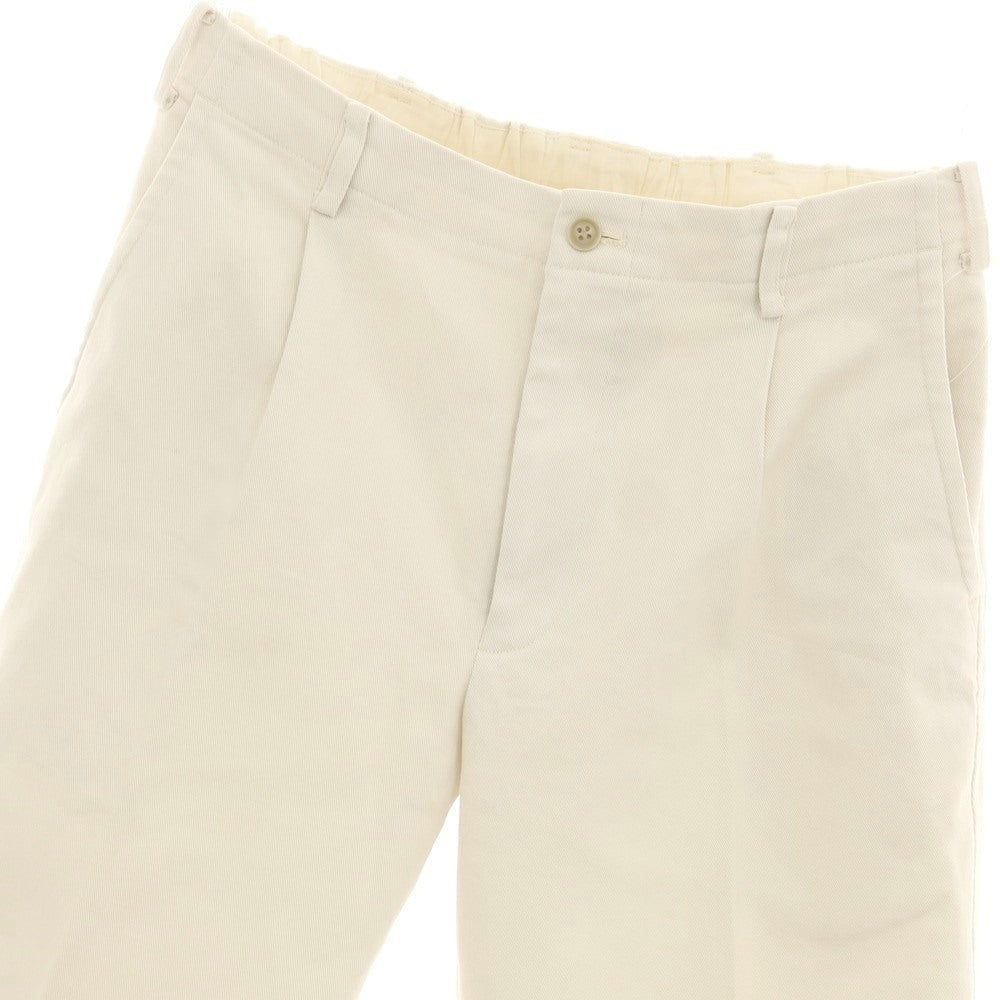 【中古】モリスアンドサンズ MORRIS&amp;SONS ストレッチ コットン イージースラックスパンツ アイボリー【 2 】【 状態ランクB 】【 メンズ 】