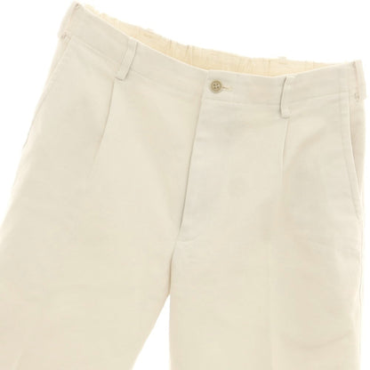 【中古】モリスアンドサンズ MORRIS&amp;SONS ストレッチ コットン イージースラックスパンツ アイボリー【 2 】【 状態ランクB 】【 メンズ 】