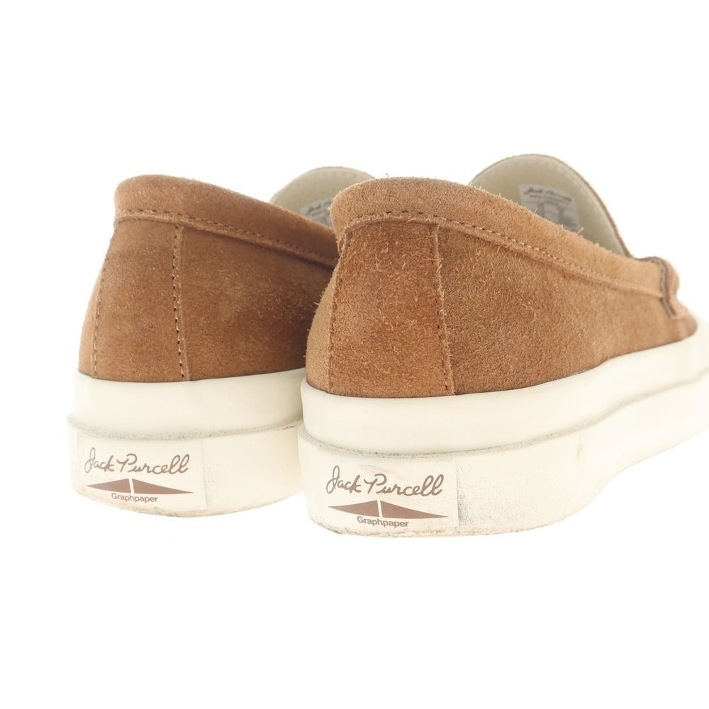 【中古】グラフペーパー Graphpaper × CONVERSE 2025年春夏 JACK PURCELL LOAFER スニーカー ブラウン【 26cm 】【 状態ランクB 】【 メンズ 】