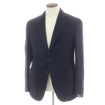 【中古】【未使用】バニョーリサルトリアナポリ BAGNOLI SARTORIA NAPOLI アルパカウール カジュアルジャケット ネイビー【 52 】【 状態ランクS 】【 メンズ 】