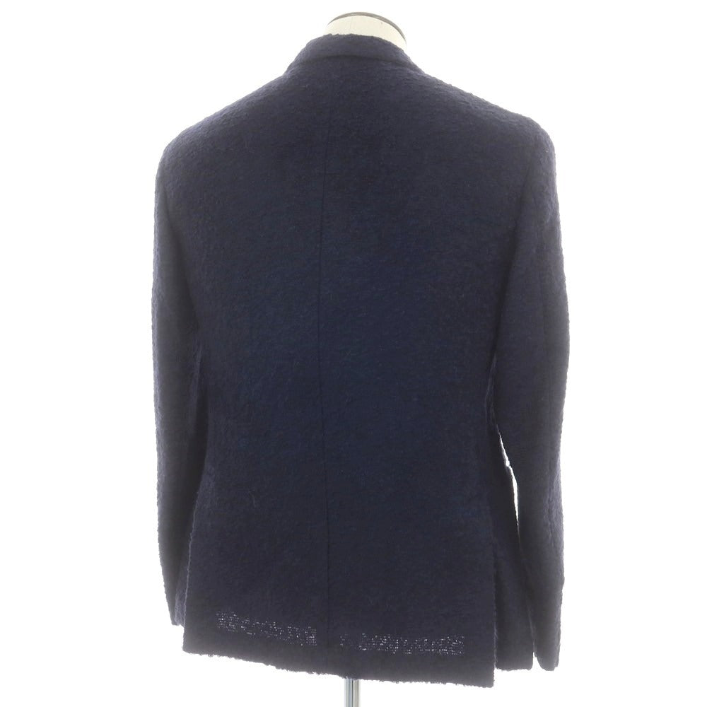 【中古】【未使用】バニョーリサルトリアナポリ BAGNOLI SARTORIA NAPOLI アルパカウール カジュアルジャケット ネイビー【 52 】【 状態ランクS 】【 メンズ 】