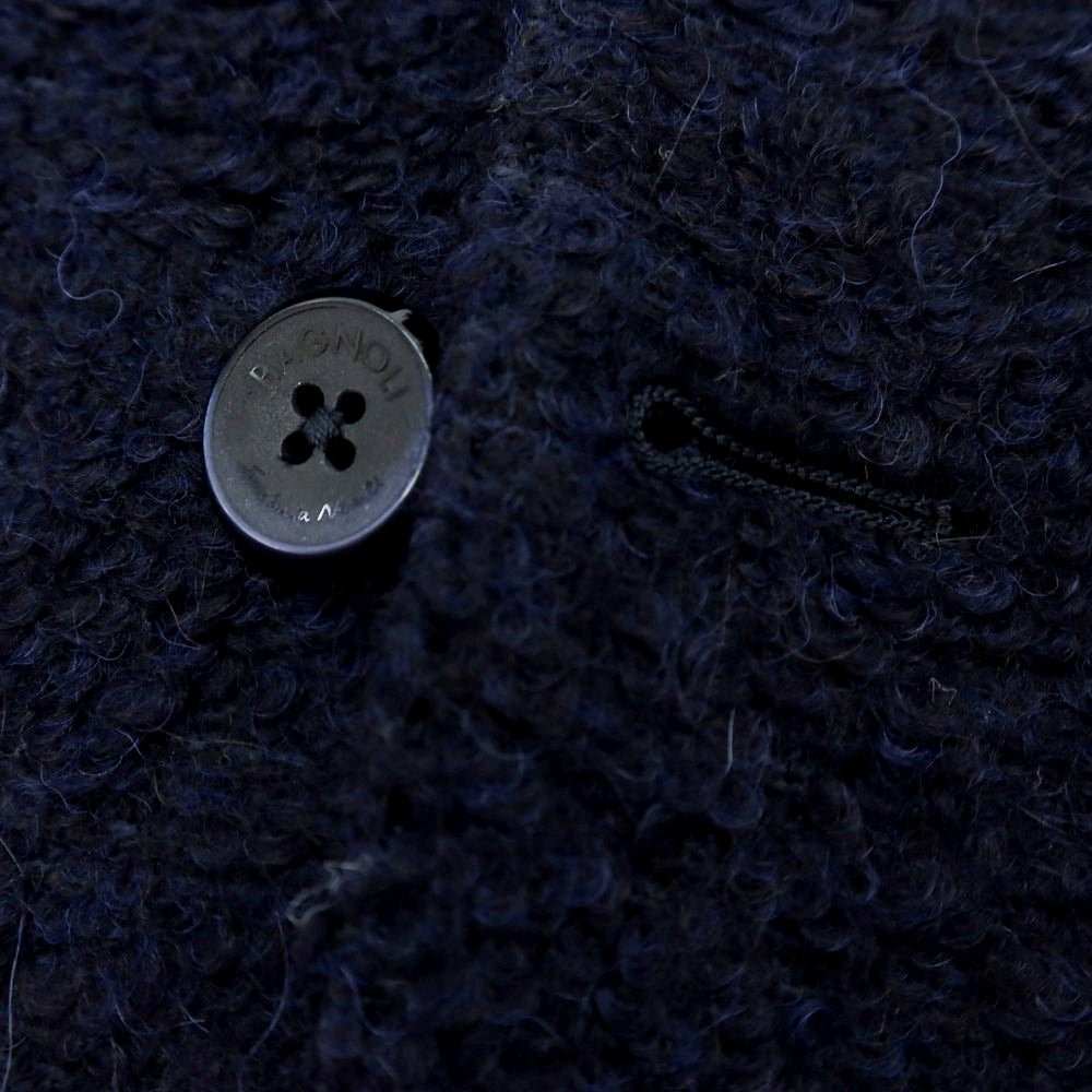 【中古】【未使用】バニョーリサルトリアナポリ BAGNOLI SARTORIA NAPOLI アルパカウール カジュアルジャケット ネイビー【 52 】【 状態ランクS 】【 メンズ 】