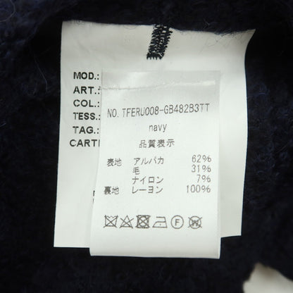 【中古】【未使用】バニョーリサルトリアナポリ BAGNOLI SARTORIA NAPOLI アルパカウール カジュアルジャケット ネイビー【 52 】【 状態ランクS 】【 メンズ 】