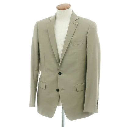 【中古】【未使用】カルバンクライン Calvin Klein ウールモヘヤ テーラードジャケット カーキ系【サイズ38】【 状態ランクS 】【 メンズ 】 [EPD]