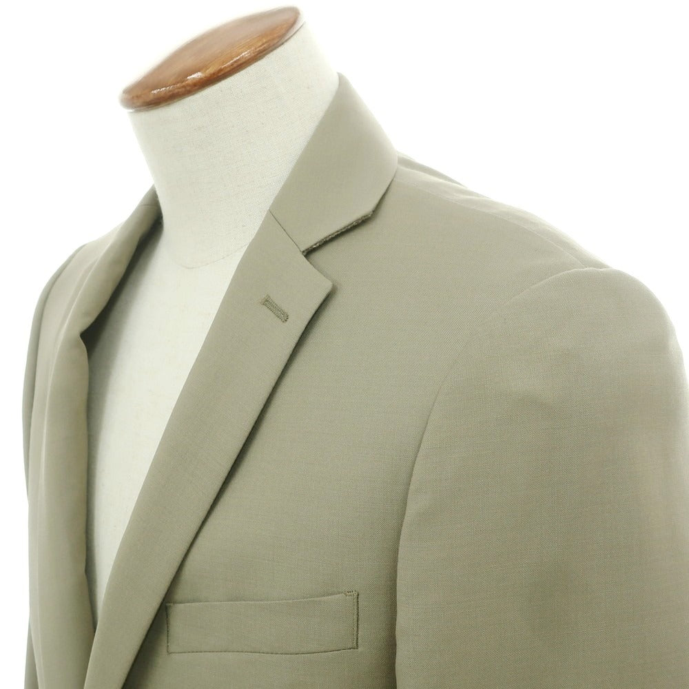 【中古】【未使用】カルバンクライン Calvin Klein ウールモヘヤ テーラードジャケット カーキ系【 38 】【 状態ランクS 】【 メンズ 】