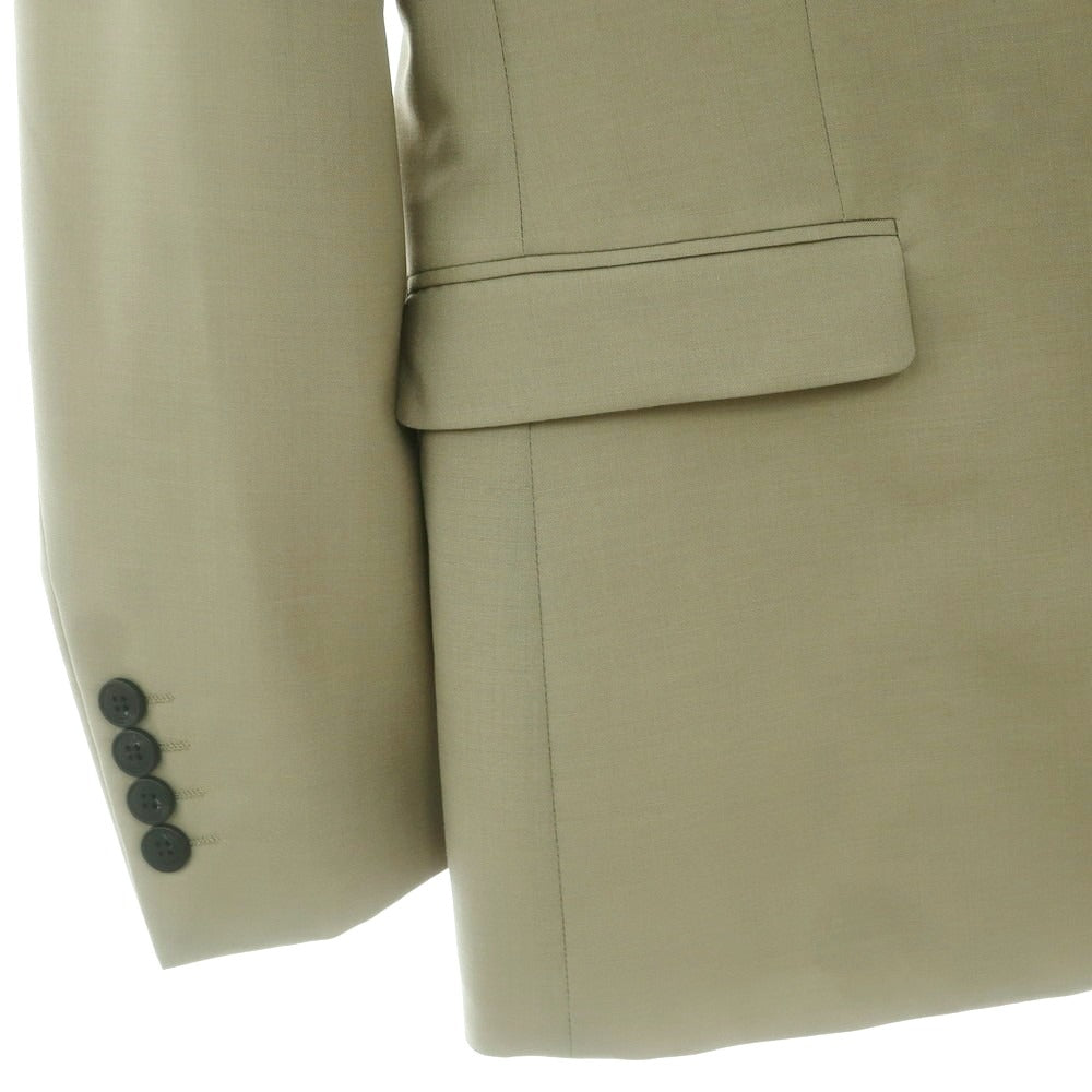 【中古】【未使用】カルバンクライン Calvin Klein ウールモヘヤ テーラードジャケット カーキ系【サイズ38】【 状態ランクS 】【 メンズ 】 [EPD]