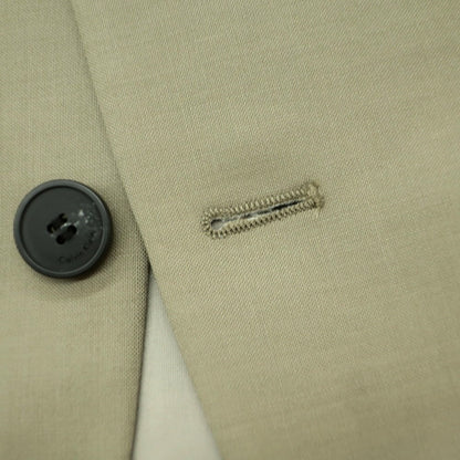 【中古】【未使用】カルバンクライン Calvin Klein ウールモヘヤ テーラードジャケット カーキ系【 38 】【 状態ランクS 】【 メンズ 】