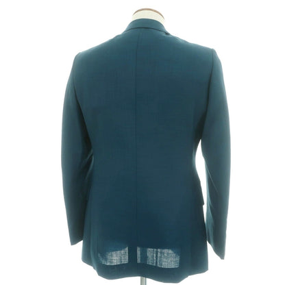 【中古】ソブリン SOVEREIGN ウール テーラードジャケット ダークブルーグリーン【 48 】【 状態ランクA 】【 メンズ 】