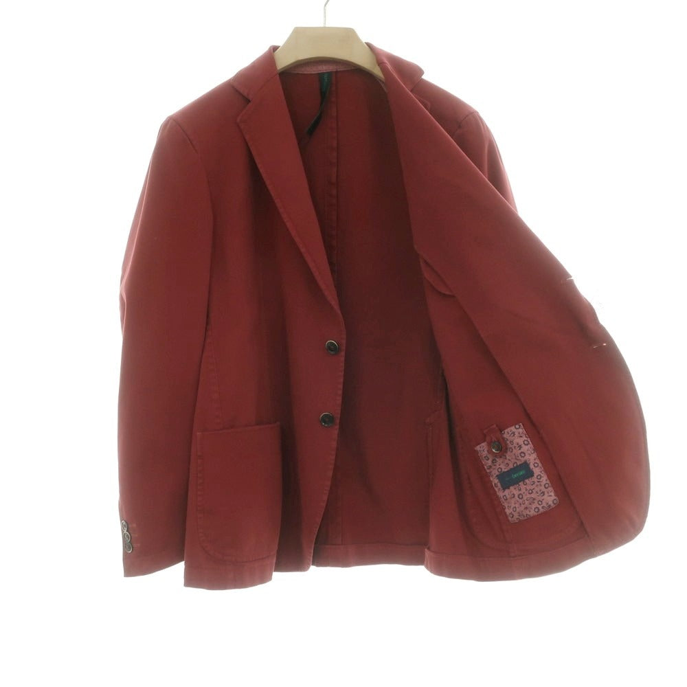 【中古】【未使用】トンボリーニ TOMBOLINI ストレッチコットン カジュアルジャケット マルーン【 48 】【 状態ランクS 】【 メンズ 】
