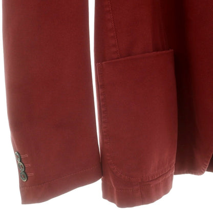 【中古】【未使用】トンボリーニ TOMBOLINI ストレッチコットン カジュアルジャケット マルーン【 48 】【 状態ランクS 】【 メンズ 】