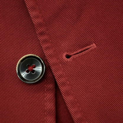 【中古】【未使用】トンボリーニ TOMBOLINI ストレッチコットン カジュアルジャケット マルーン【 48 】【 状態ランクS 】【 メンズ 】