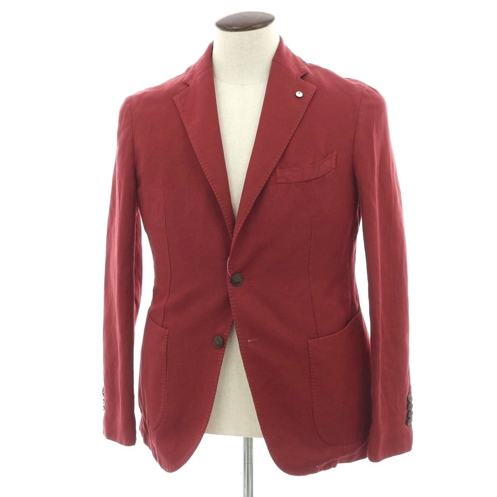 【中古】エルビーエム1911 L.B.M.1911 リネンコットン 2B カジュアルジャケット レッド【 50 】【 状態ランクA 】【 メンズ 】