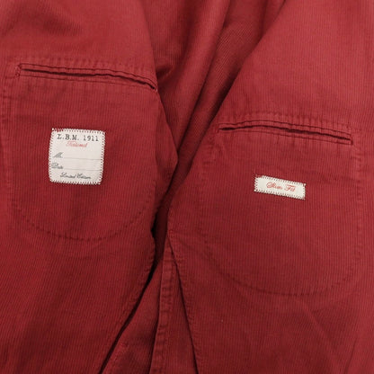 【中古】エルビーエム1911 L.B.M.1911 リネンコットン 2B カジュアルジャケット レッド【 50 】【 状態ランクA 】【 メンズ 】