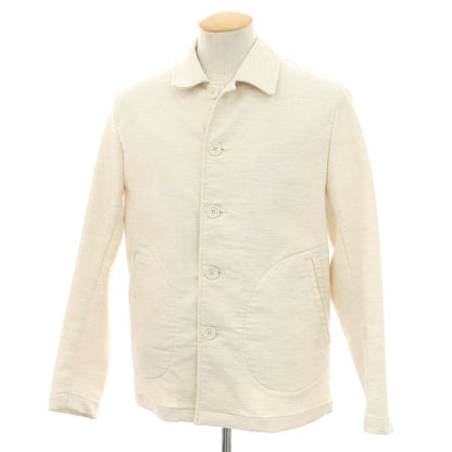 【中古】【未使用】ハリス Harriss ストレッチ コットン ブルゾン アイボリー【 40 】【 状態ランクS 】【 メンズ 】