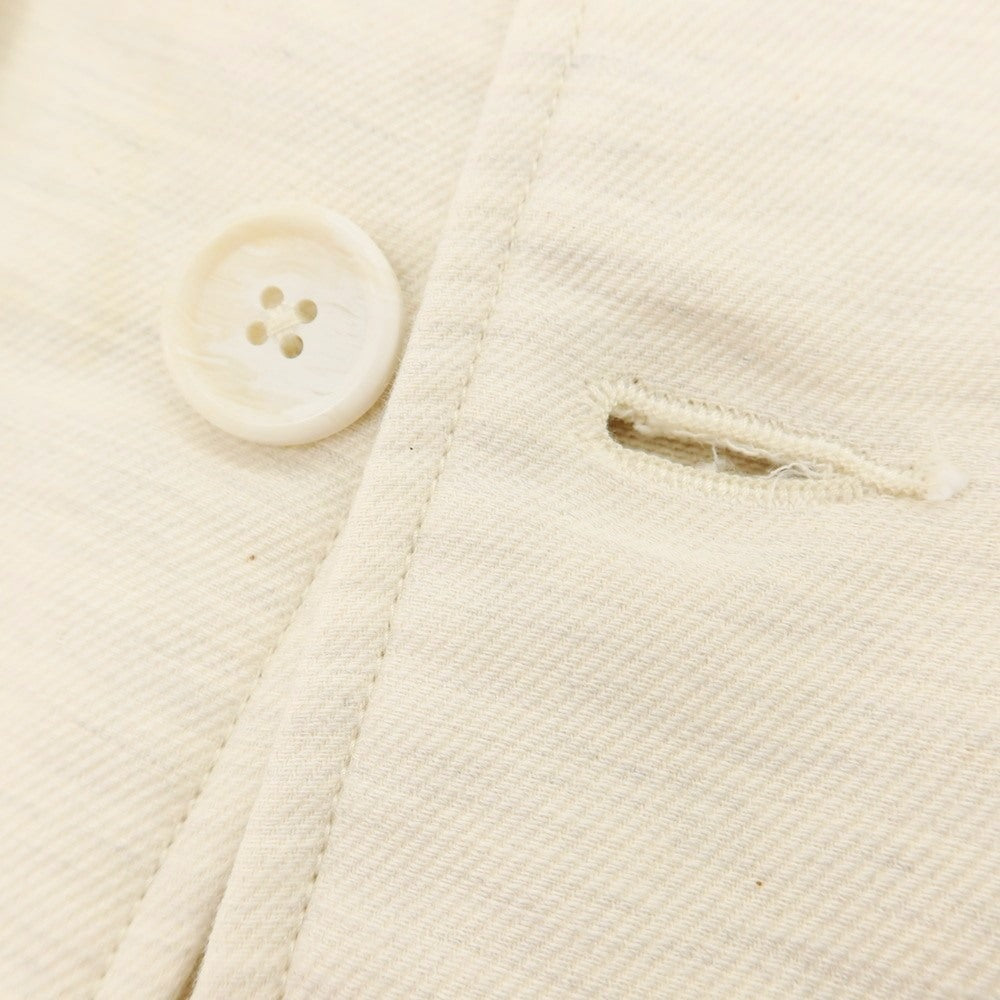 【中古】【未使用】ハリス Harriss ストレッチ コットン ブルゾン アイボリー【 40 】【 状態ランクS 】【 メンズ 】