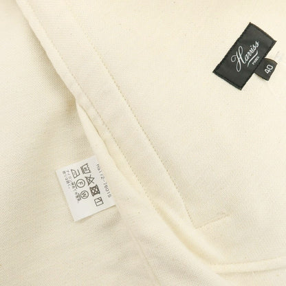 【中古】【未使用】ハリス Harriss ストレッチ コットン ブルゾン アイボリー【 40 】【 状態ランクS 】【 メンズ 】