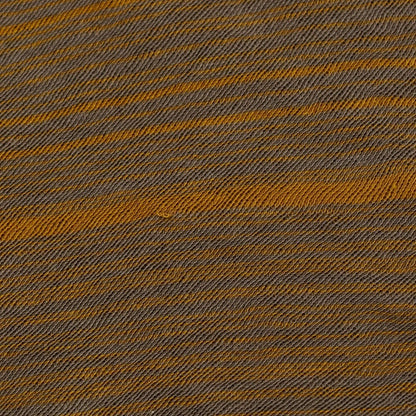 【中古】エンポリオ アルマーニ EMPORIO ARMANI コットン ボーダー クルーネック プルオーバーニット グレーxオーカー系【 48 】【 状態ランクB 】【 メンズ 】