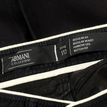 【中古】アルマーニ コレッツォーニ ARMANI COLLEZIONI ストレッチ コットン デニムパンツ ブラック【 31 】【 状態ランクA 】【 メンズ 】