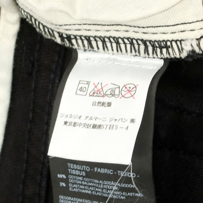 【中古】アルマーニ コレッツォーニ ARMANI COLLEZIONI ストレッチ コットン デニムパンツ ブラック【 31 】【 状態ランクA 】【 メンズ 】