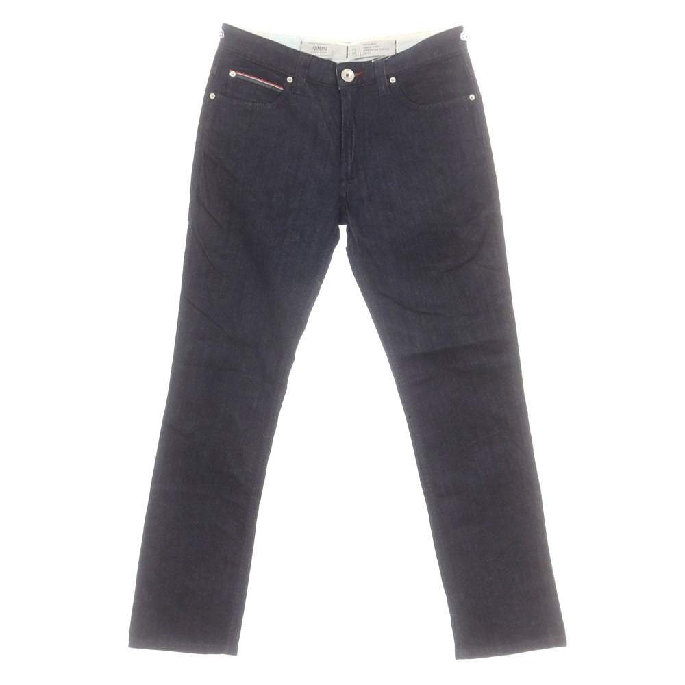 【中古】【未使用】アルマーニ コレッツォーニ ARMANI COLLEZIONI ストレッチ コットン ジーンズ デニムパンツ ネイビー【 31 】【 状態ランクS 】【 メンズ 】