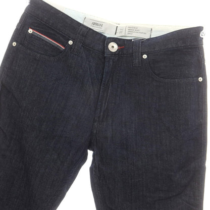 【中古】【未使用】アルマーニ コレッツォーニ ARMANI COLLEZIONI ストレッチ コットン ジーンズ デニムパンツ ネイビー【 31 】【 状態ランクS 】【 メンズ 】