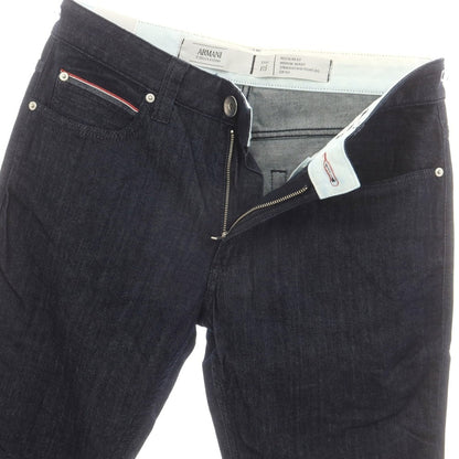 【中古】【未使用】アルマーニ コレッツォーニ ARMANI COLLEZIONI ストレッチ コットン ジーンズ デニムパンツ ネイビー【 31 】【 状態ランクS 】【 メンズ 】