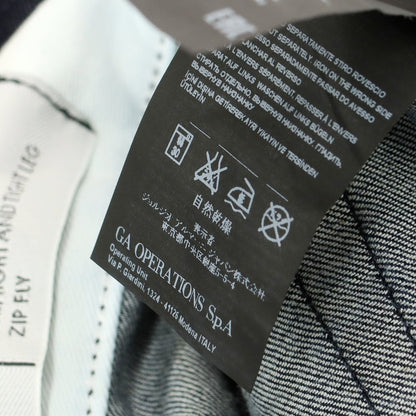 【中古】【未使用】アルマーニ コレッツォーニ ARMANI COLLEZIONI ストレッチ コットン ジーンズ デニムパンツ ネイビー【 31 】【 状態ランクS 】【 メンズ 】