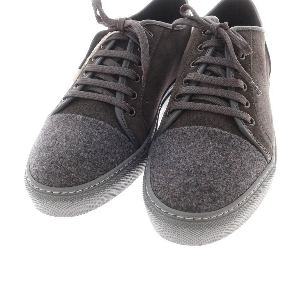 【中古】【未使用】アルマーニ コレッツォーニ ARMANI COLLEZIONI スエード ローカット スニーカー グレー【 40 】【 状態ランクS 】【 メンズ 】