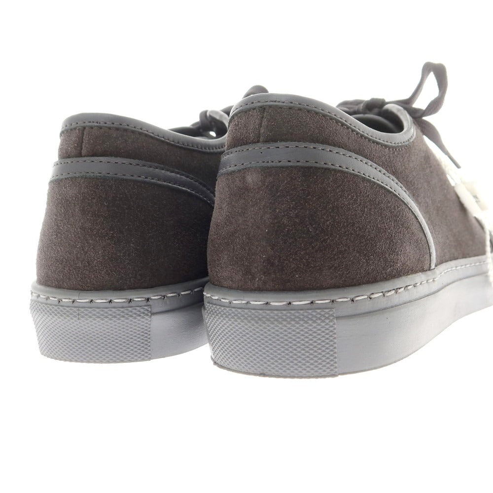 【中古】【未使用】アルマーニ コレッツォーニ ARMANI COLLEZIONI スエード ローカット スニーカー グレー【 40 】【 状態ランクS 】【 メンズ 】